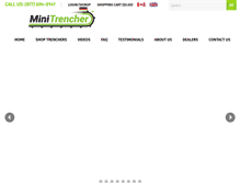 Tablet Screenshot of minitrencher.com